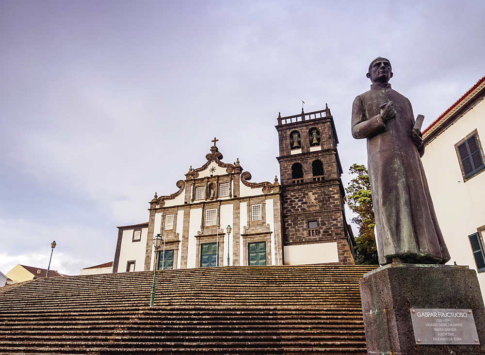 Church of Nossa Senhora da Estrela, Ribeira Grande, Sao Miguel Island, Azores, Portugal, Atlantic, Europe