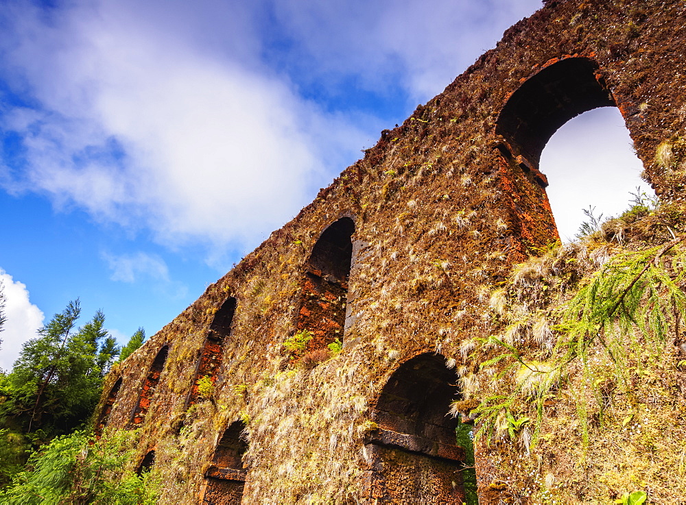 Aqueduct near Sete Cidades, Sao Miguel Island, Azores, Portugal, Atlantic, Europe