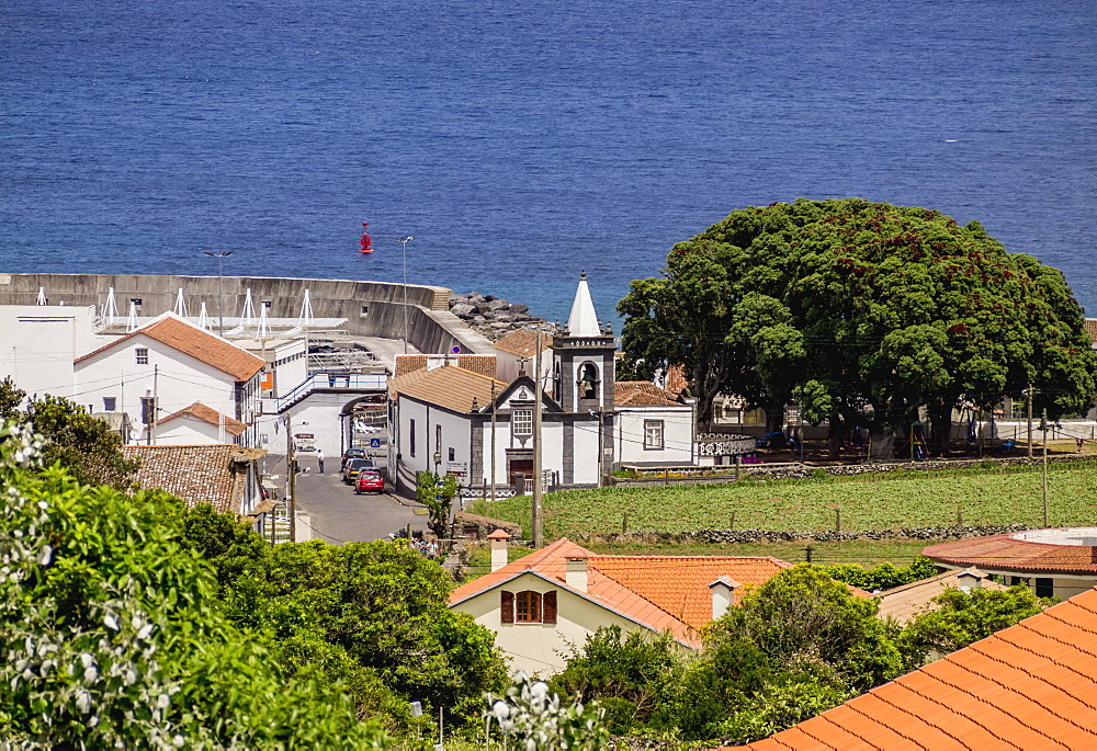 Praia, elevated view, Graciosa Island, Azores, Portugal, Atlantic, Europe