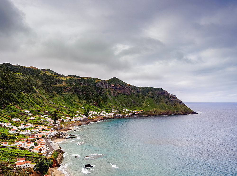 Sao Lourenco Bay, elevated view, Santa Maria Island, Azores, Portugal, Atlantic, Europe