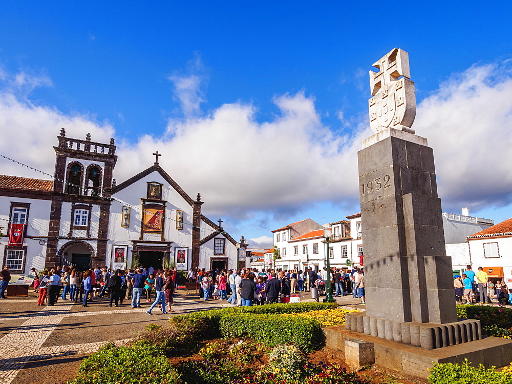 Convent of St. Francis and Church of Nossa Senhora das Vitorias, Vila do Porto, Santa Maria Island, Azores, Portugal, Atlantic, Europe