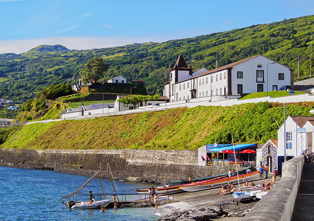 View towards the Convent of Sao Francisco, Lajes do Pico, Pico Island, Azores, Portugal, Atlantic, Europe