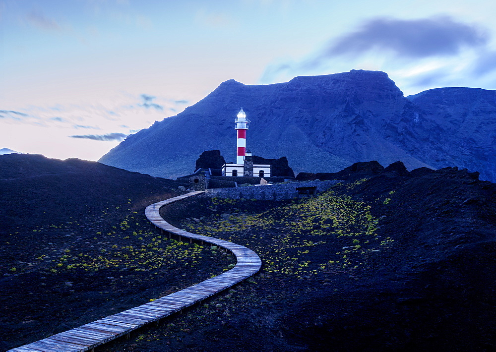 Faro de Teno, lighthouse, Punta de Teno, twilight, Tenerife Island, Canary Islands, Spain, Atlantic, Europe