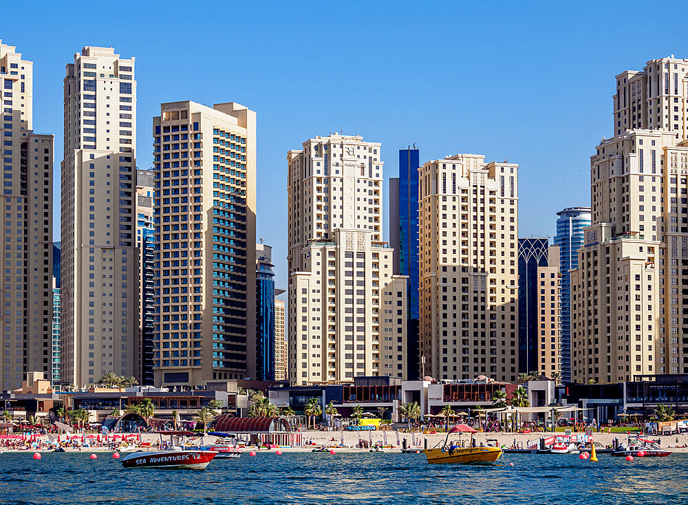 Dubai Marina JBR Beach, Dubai, United Arab Emirates, Middle East