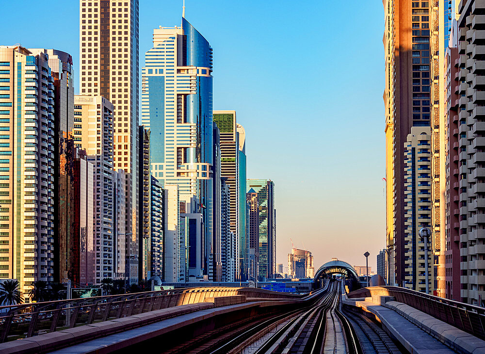 Dubai Metro, Dubai, United Arab Emirates, Middle East