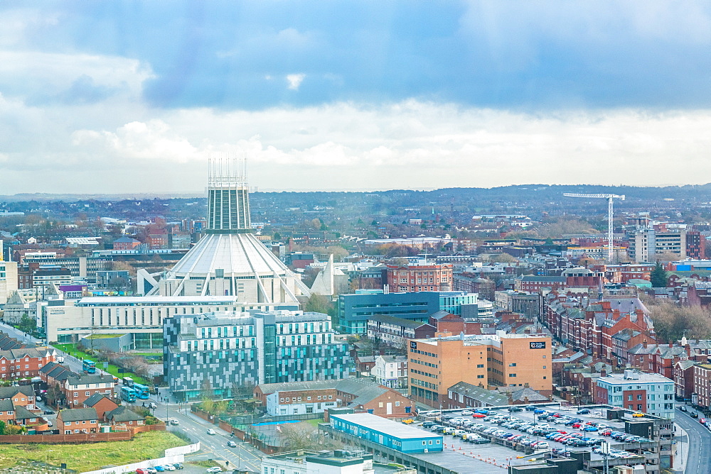 Cityscape of Liverpool, England, Europe