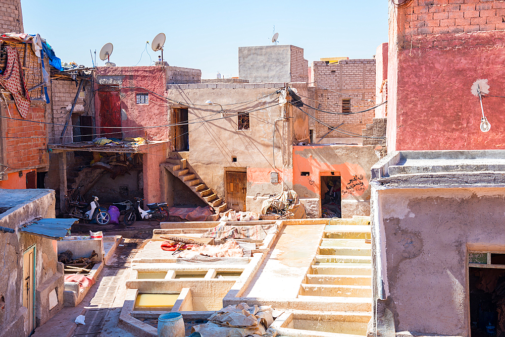 Marrakech Tanneries, Marrakesh, Morocco, North Africa, Africa