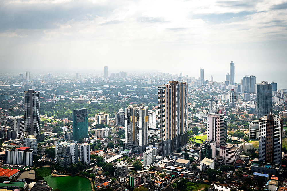 January 2025, Colombo, Sri Lanka. Views over Colombo from the Lotus Tower