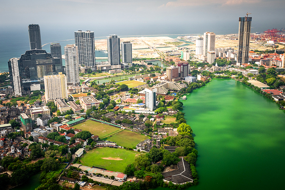 January 2025, Colombo, Sri Lanka. Views over Colombo from the Lotus Tower