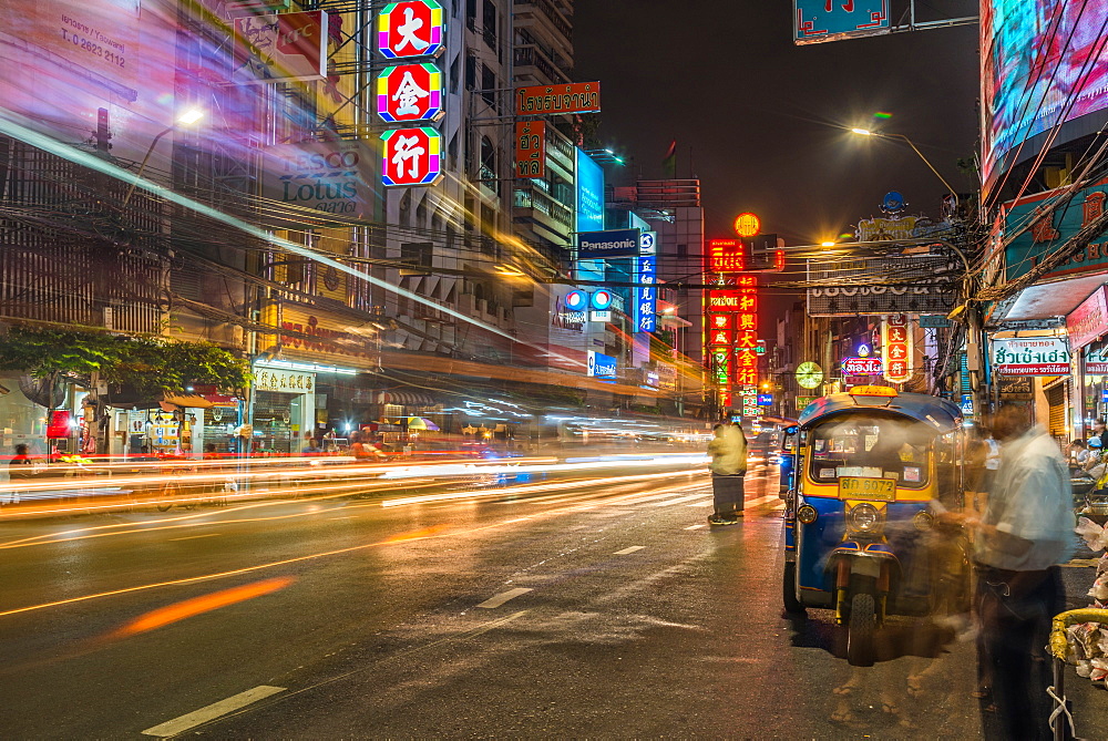 Bangkok at night, Bangkok, Thailand, Southeast Asia, Asia