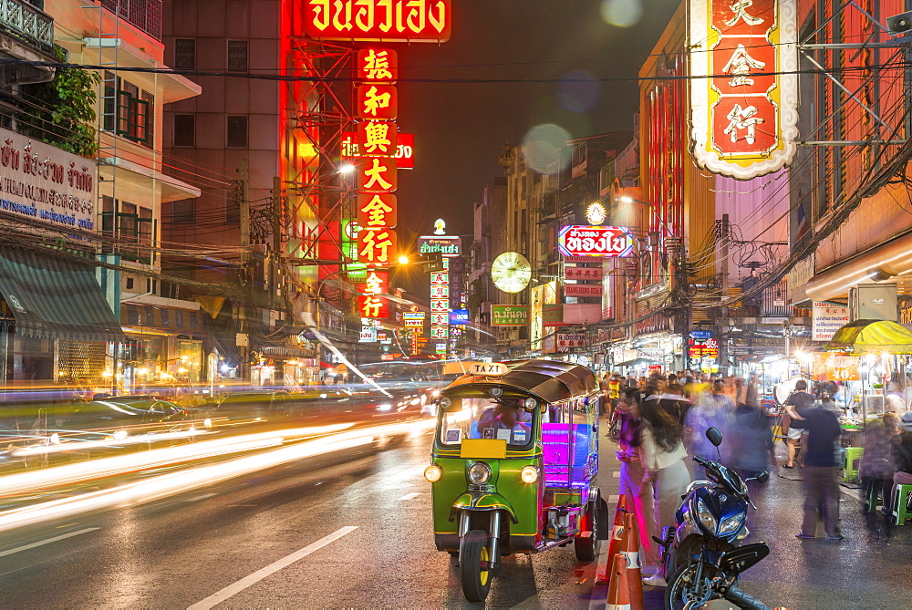 Bangkok at night, Bangkok, Thailand, Southeast Asia, Asia