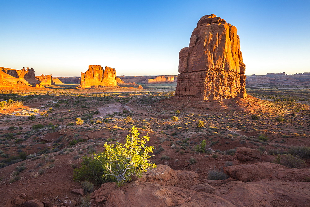 Landscape from La Sal Mountains Viewpoint, Arches National Park, Moab, Utah, United States of America, North America