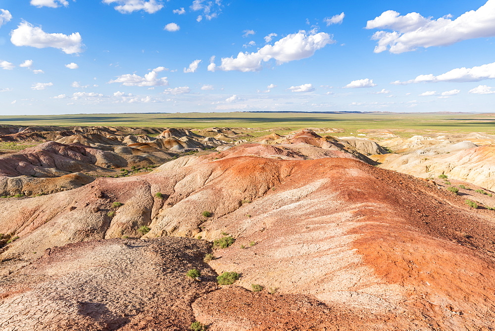 White Stupa sedimentary rock formations, Ulziit, Middle Gobi province, Mongolia, Central Asia, Asia