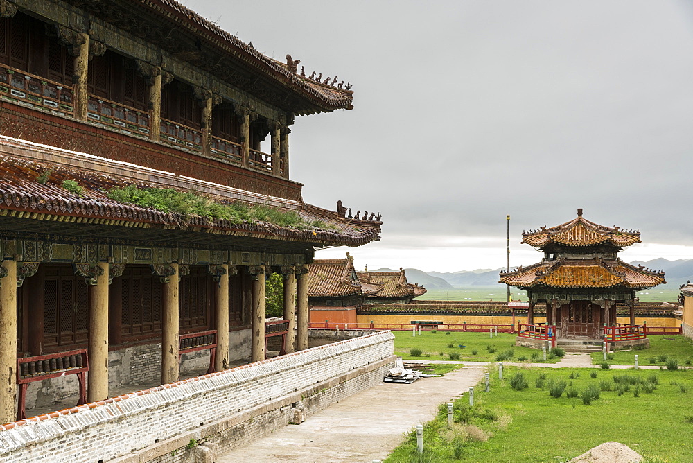 Temples in Amarbayasgalant Monastery, Mount Buren-Khaan, Baruunburen district, Selenge province, Mongolia, Central Asia, Asia