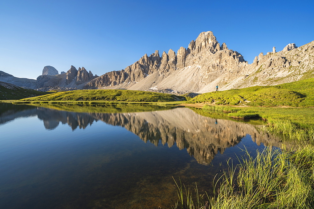 Mountains by Piani Lakes in Italy, Europe