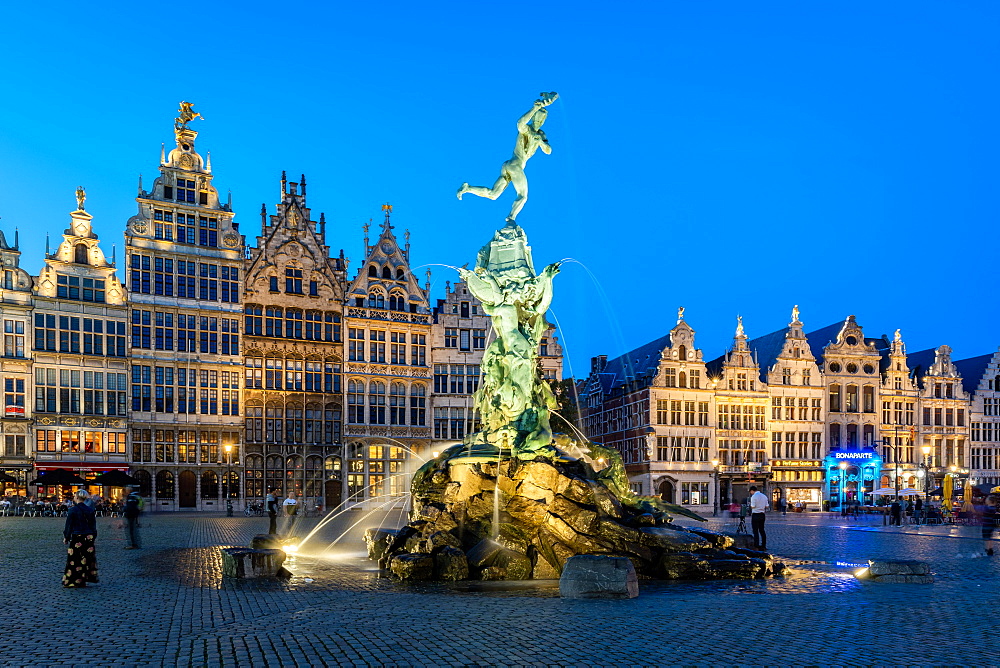 The Grote Markt in the historic centre, Antwerp, Belgium, Europe