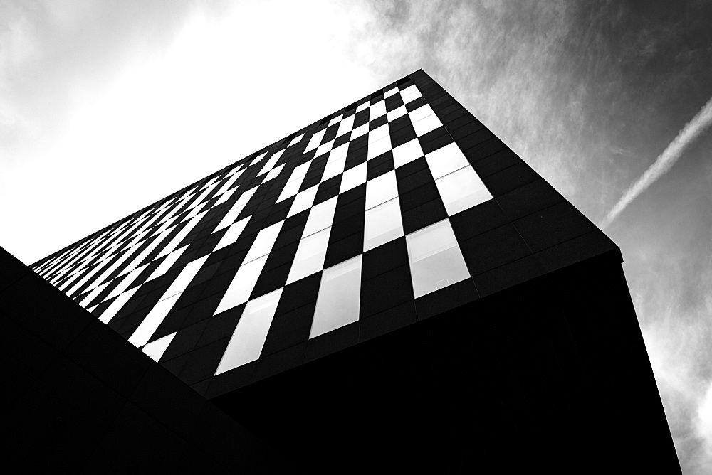 The striking Mann Island office building on Liverpool's historic waterfront, Liverpool, Merseyside, England, United Kingdom, Europe