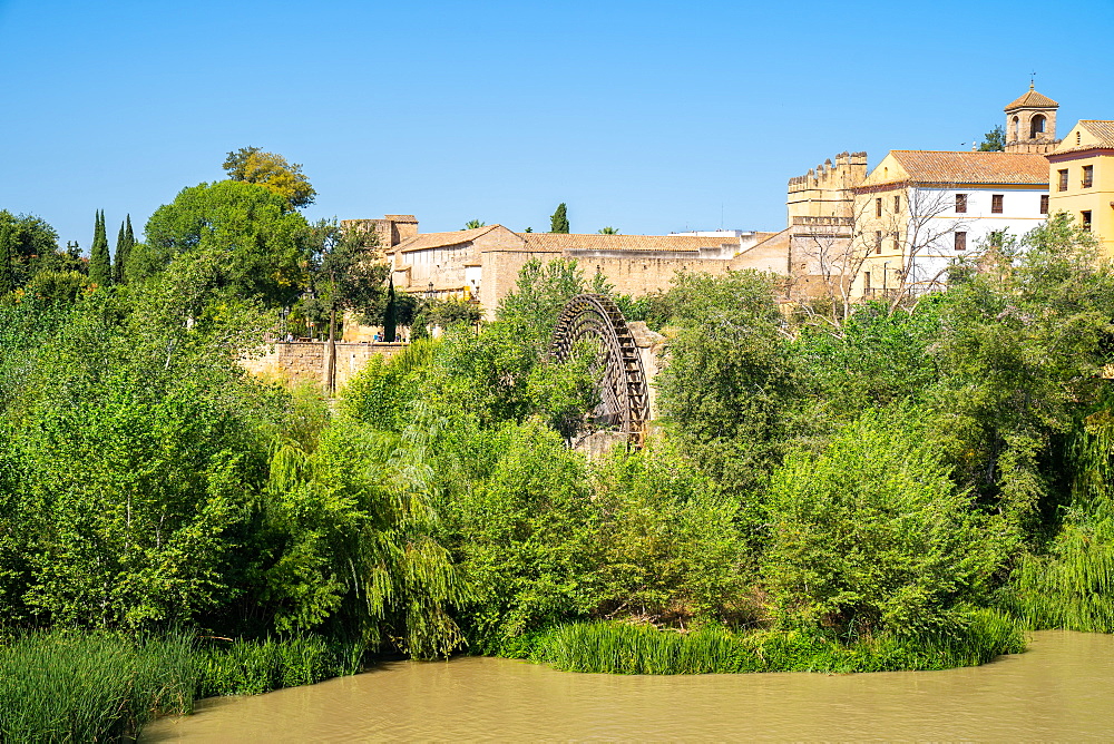 Molino de la Albolafia, one of the Guadalquivir River watermills, Cordoba, Andalusia, Spain, Europe