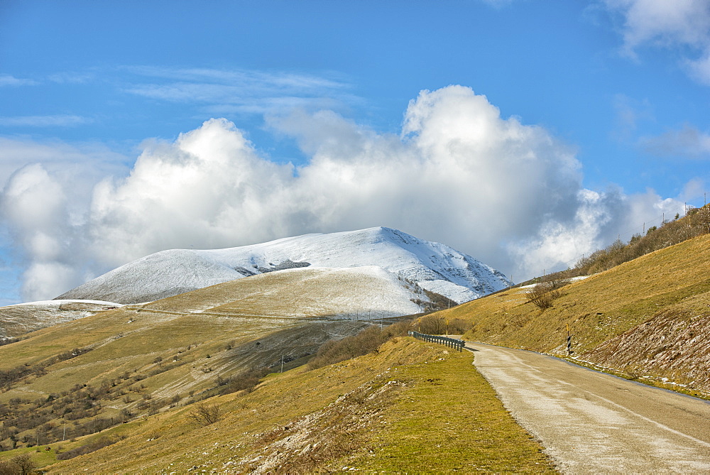 Winter in Monte Cucco Park, Apennines, Umbria, Italy, Europe