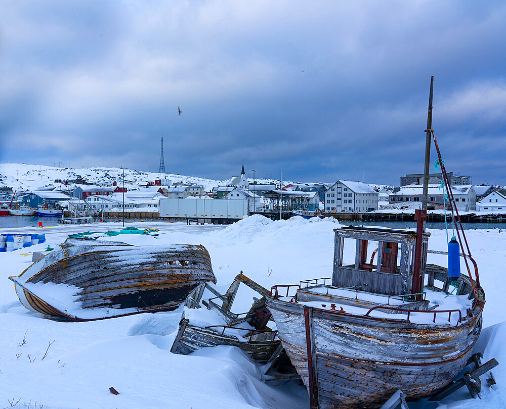 Port, Berlevag, Varanger Peninsula, Finnmark, Norway, Scandinavia, Europe