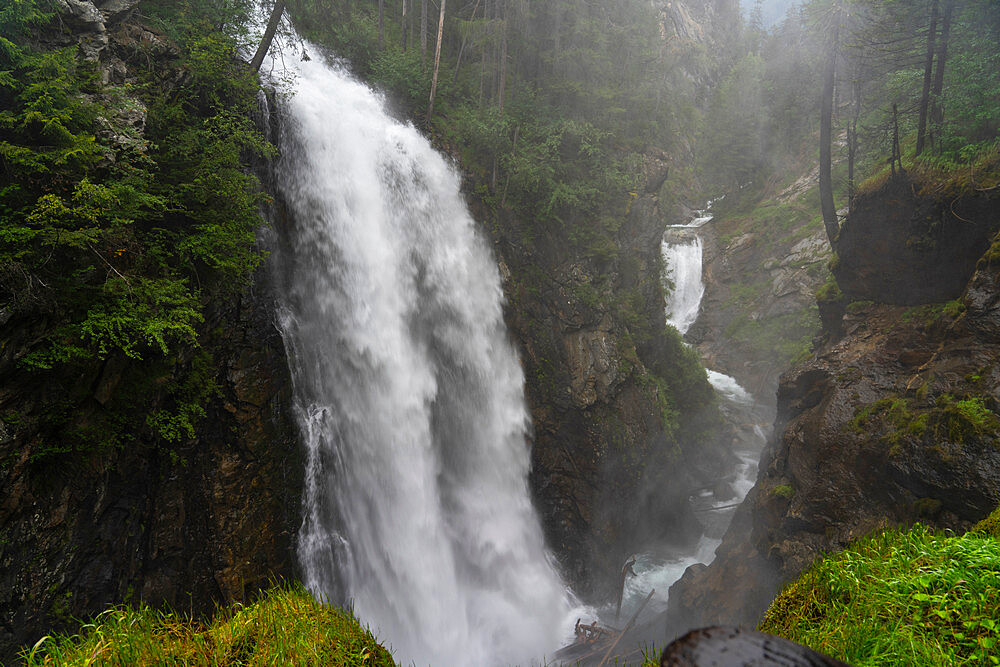 Tures Waterfalls, Tures Valley, Dolomites, South Tyrol, Italy, Europe