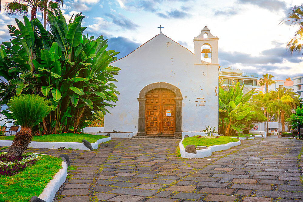 San Anselmo Church, Puerto de la Cruz, Tenerife, Canary Islands, Spain, Atlantic, Europe