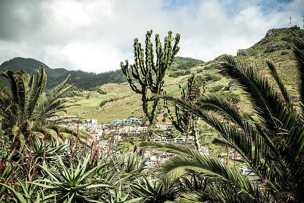 amazing mountain landscape in Madeira Portugal