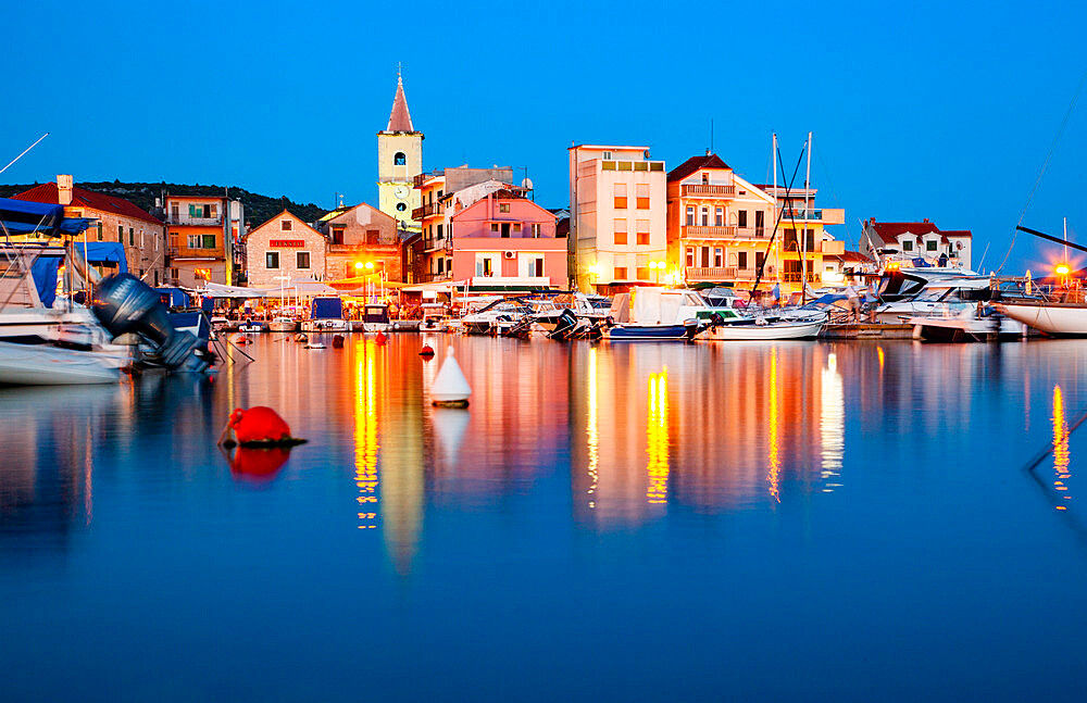 Pirovac by night, Croatia, Europe