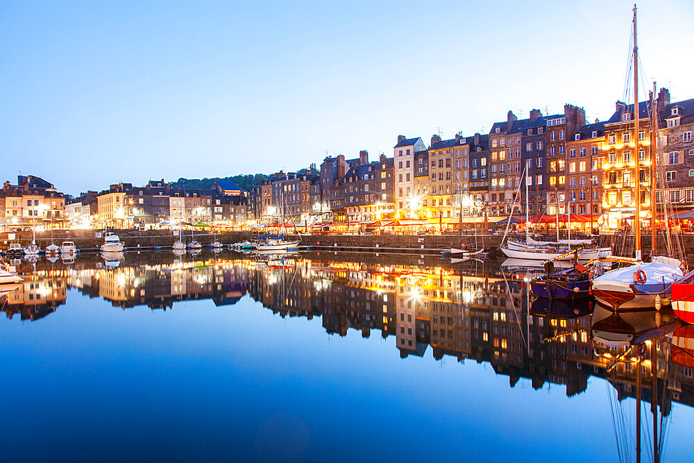 Honfleur old port, Calvados, Normandy, France, Europe