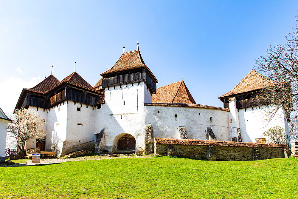 Fortified church and fortress of Viscri, UNESCO World Heritage Site, Transylvania, Romania, Europe