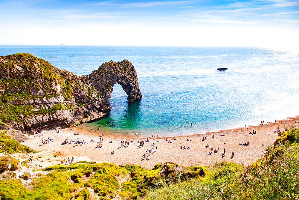 Durdle Door, Jurassic Coast, UNESCO World Heritage Site, Dorset, England, United Kingdom, Europe