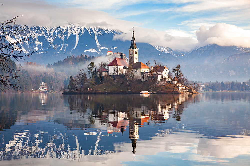 Reflections, Lake Bled, Slovenia, Europe