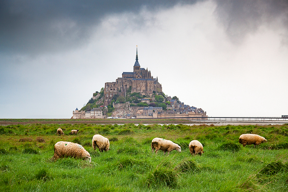 Mont Saint-Michel, UNESCO World Heritage Site, Normandy, France, Europe