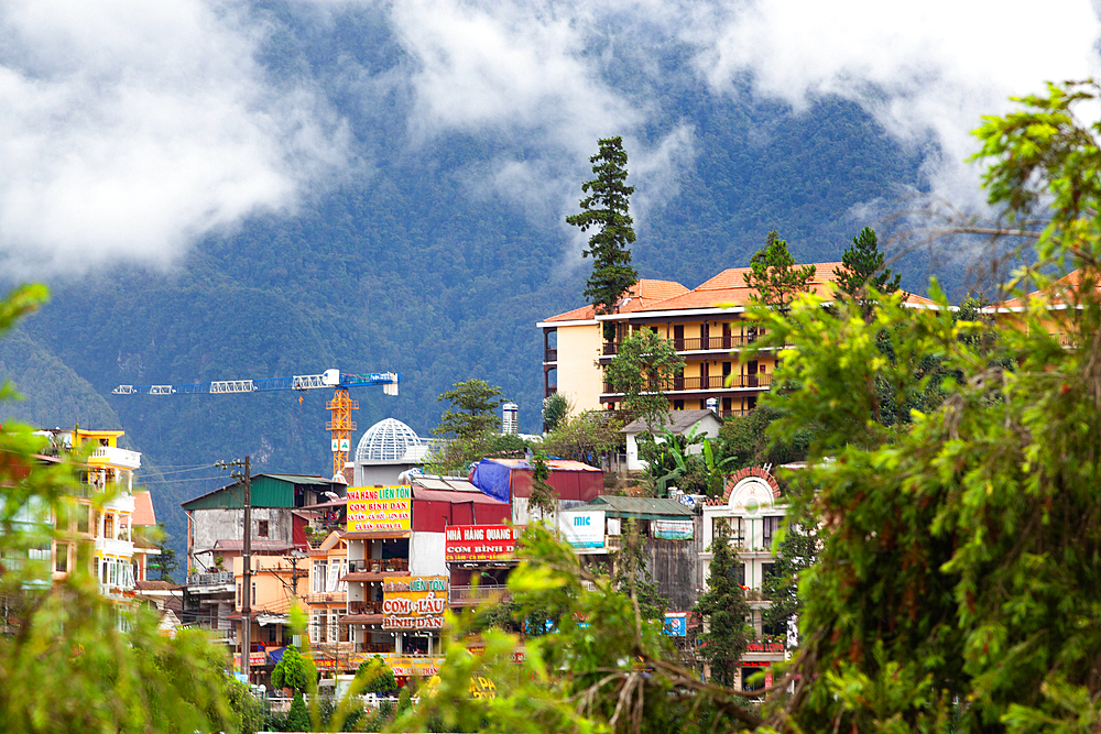 Sa Pa town, the high mountains, Sapa, Lao Cai province, Vietnam, Indochina, Southeast Asia, Asia