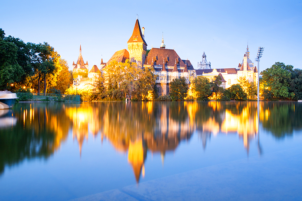 Vajdahunyad Castle in Budapest City Park, Budapest, Hungary