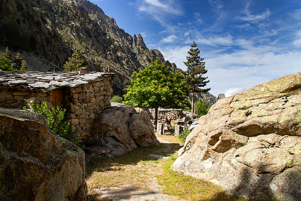 mountain scenery in Corsica France