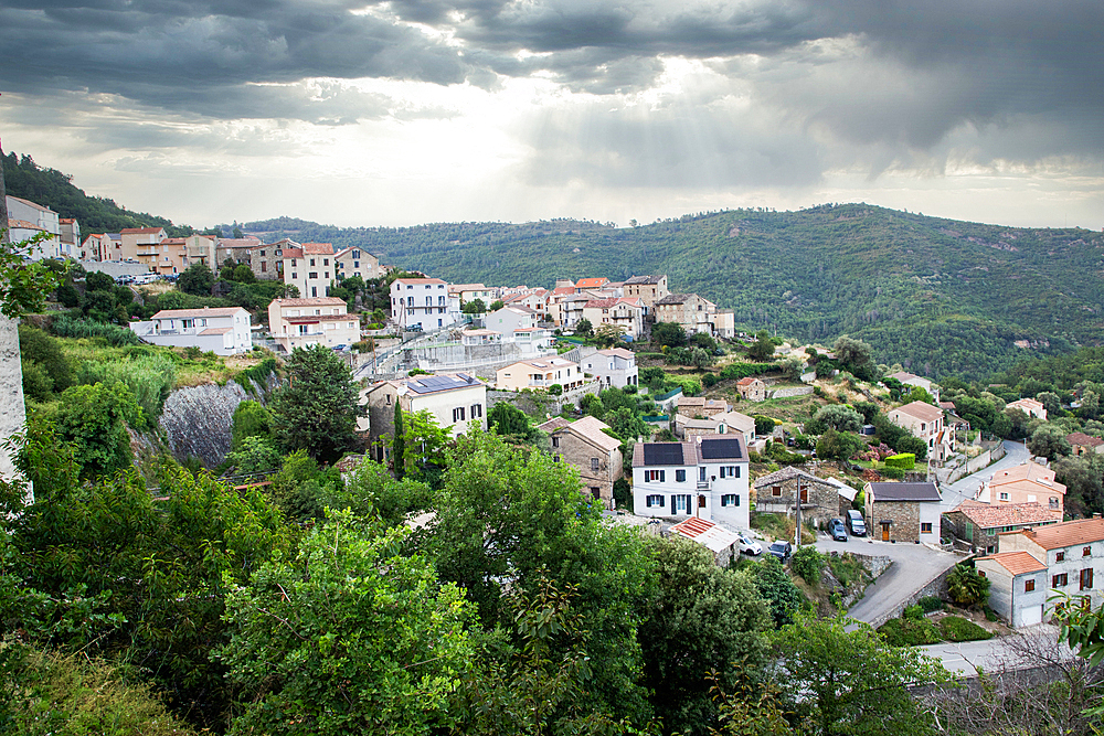 mountain village in Corsica France