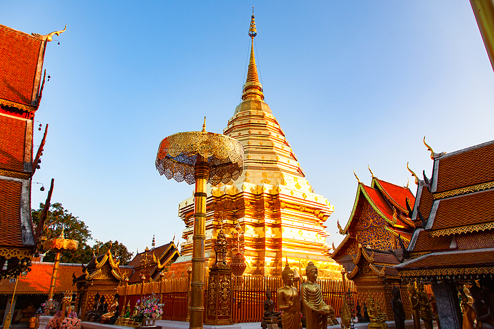 wat Phra That Doi Suthep Buddhist temple in Chiang Mai, Thailand