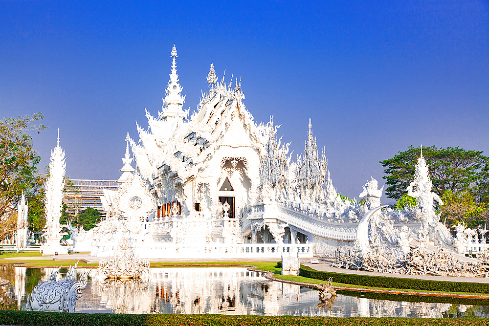 wat Rong Khun The famous White Temple in Chiang Rai, Thailand