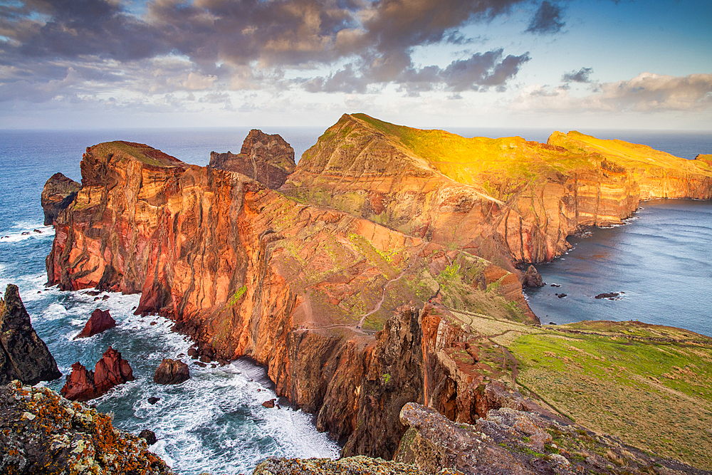 dramatic coastline with rocks of Madeira, Portugal