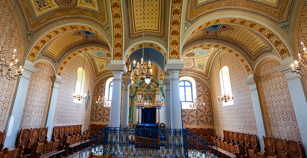interior of a synagogue Jewish architecture