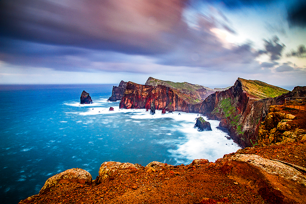 dramatic coastline with rocks of Madeira, Portugal