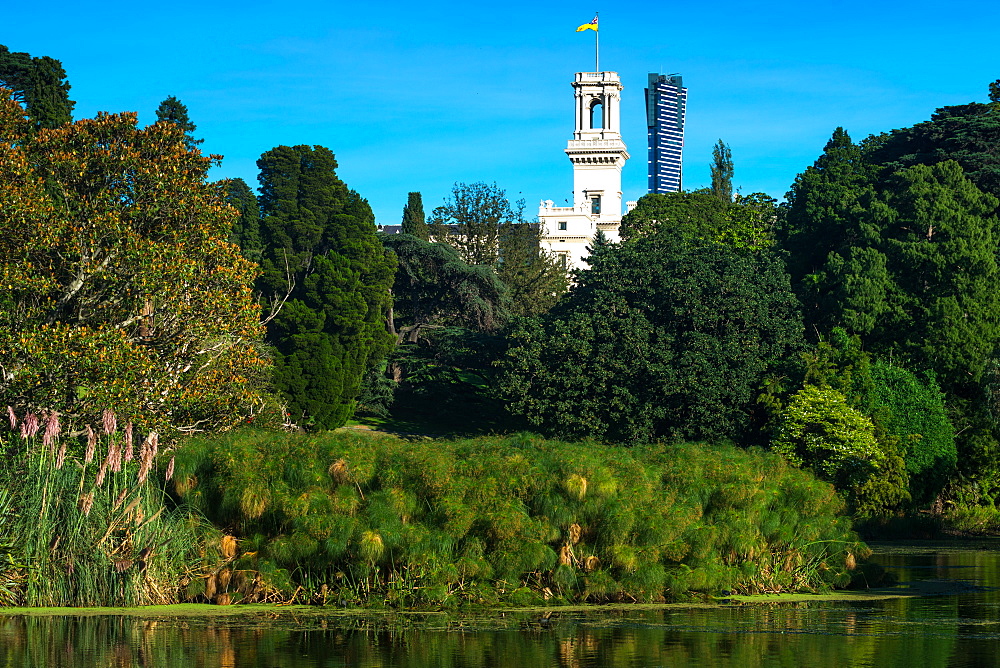 Royal Botanic Gardens with Government House, Melbourne, Victoria, Australia, Pacific