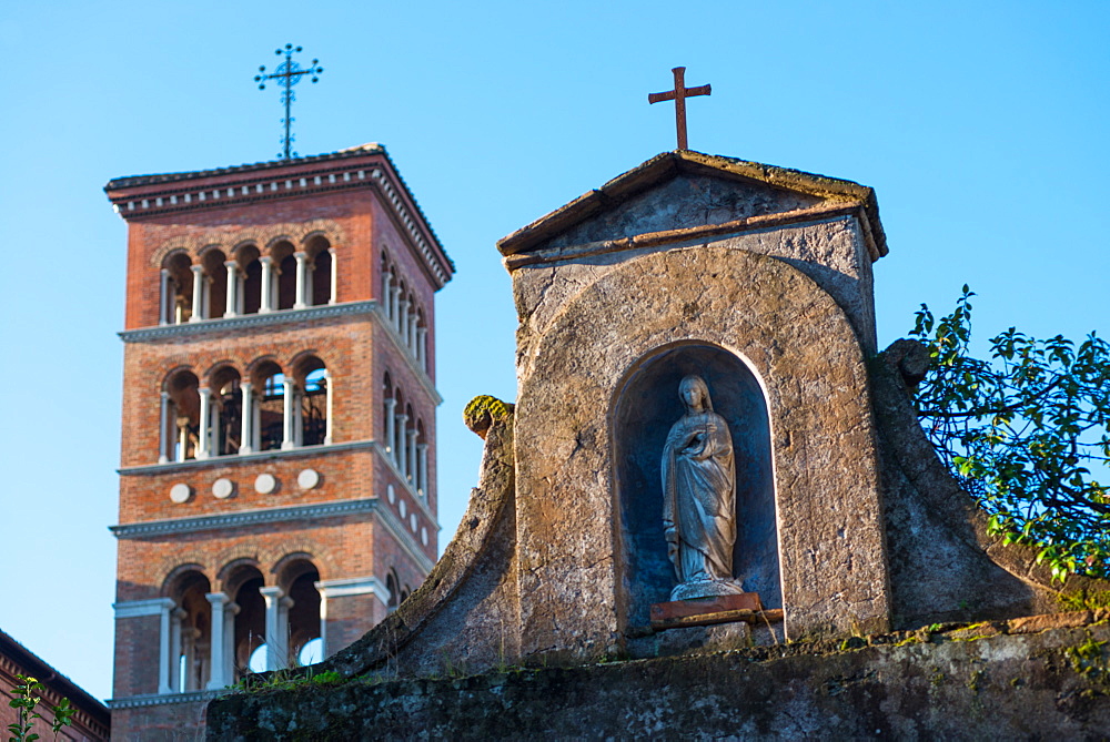 Church of Sant'Anselmo all'Aventino on the Aventine (Annexed to Benedictine College), Aventine Hill, Rome, Lazio, Italy, Europe