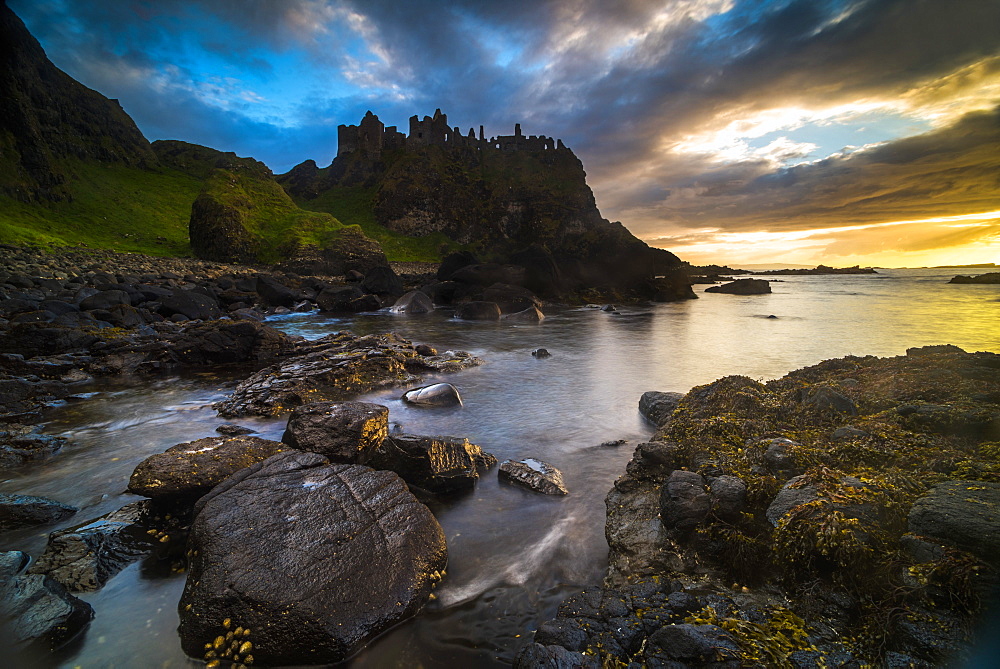 Dunluce Castle, County Antrim, Ulster, Northern Ireland, United Kingdom, Europe