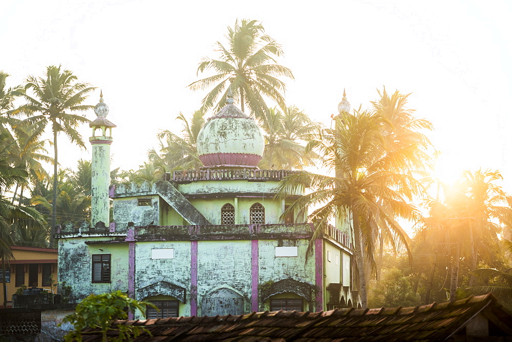 Mosque at Kappil Beach, Varkala, Kerala, India, Asia