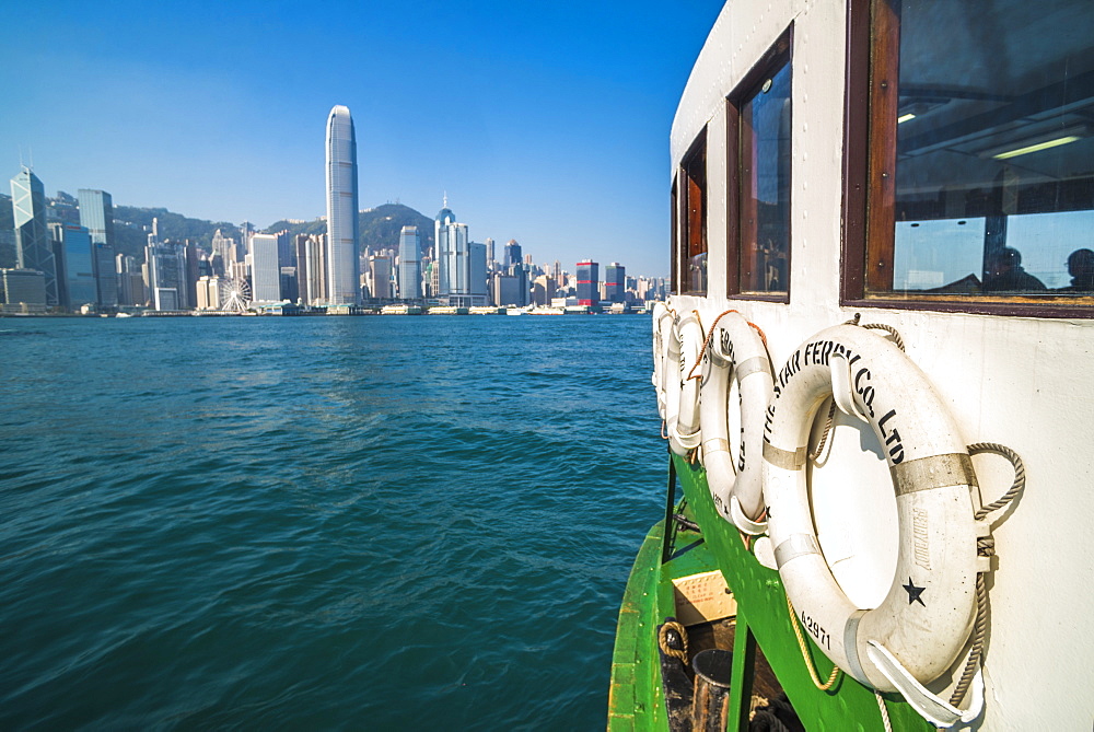 Star Ferry between Hong Kong Island and Kowloon, Hong Kong, China, Asia