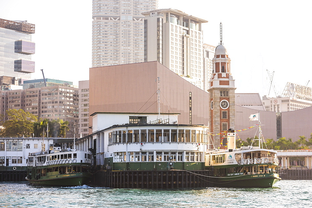 Star Ferry between Hong Kong Island and Kowloon, Hong Kong, China, Asia