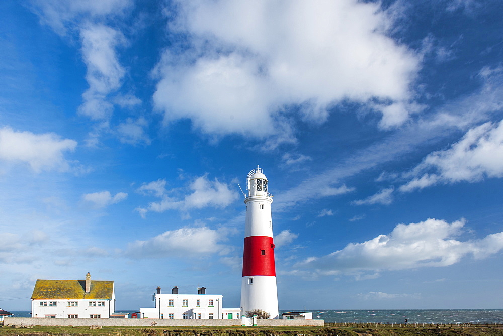 Lighthouse at Portland Bill, Isle of Portland, Dorset, England, United Kingdom, Europe