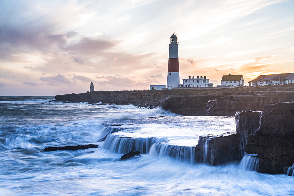 Lighthouse at Portland Bill, Isle of Portland, UNESCO World Heritage Site, Dorset, England, United Kingdom, Europe